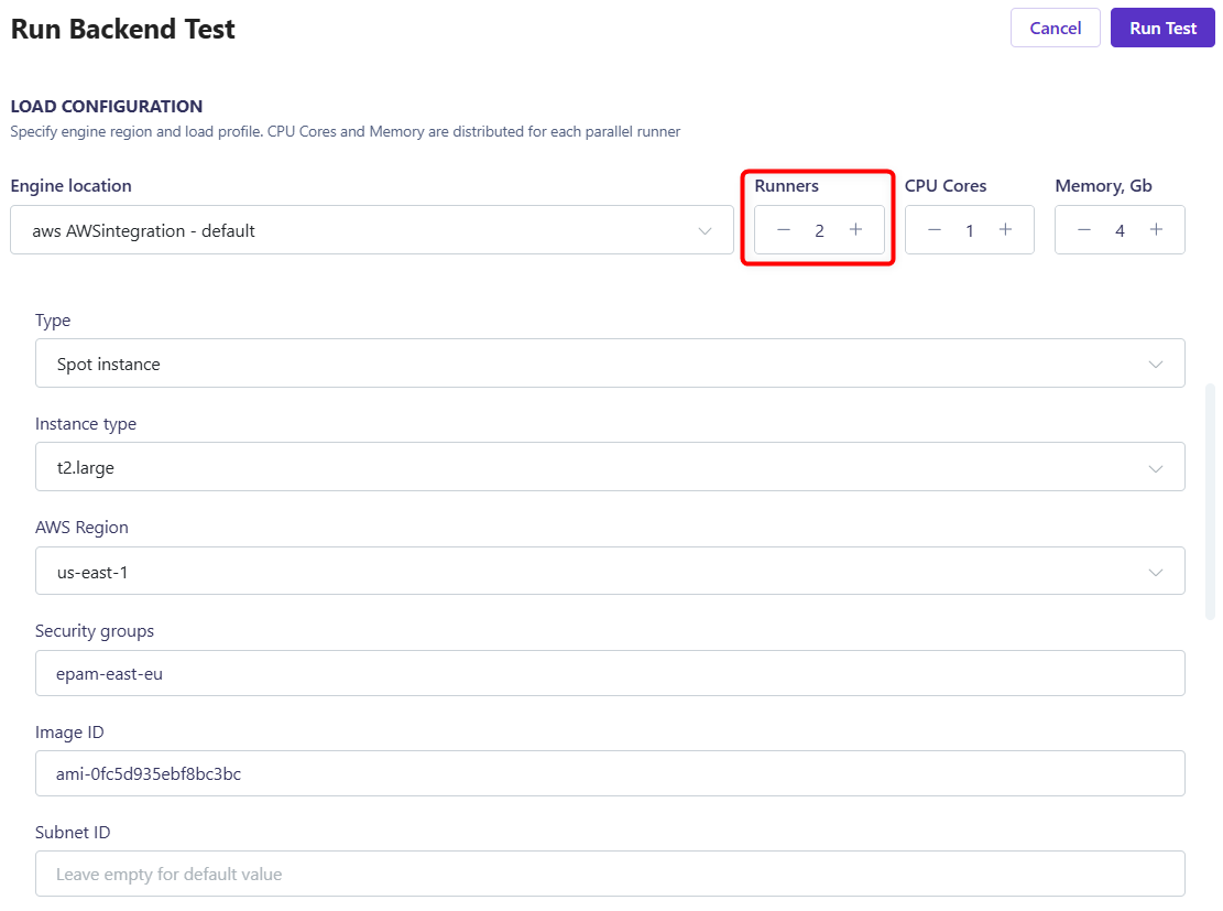 Distributed Testing Runners