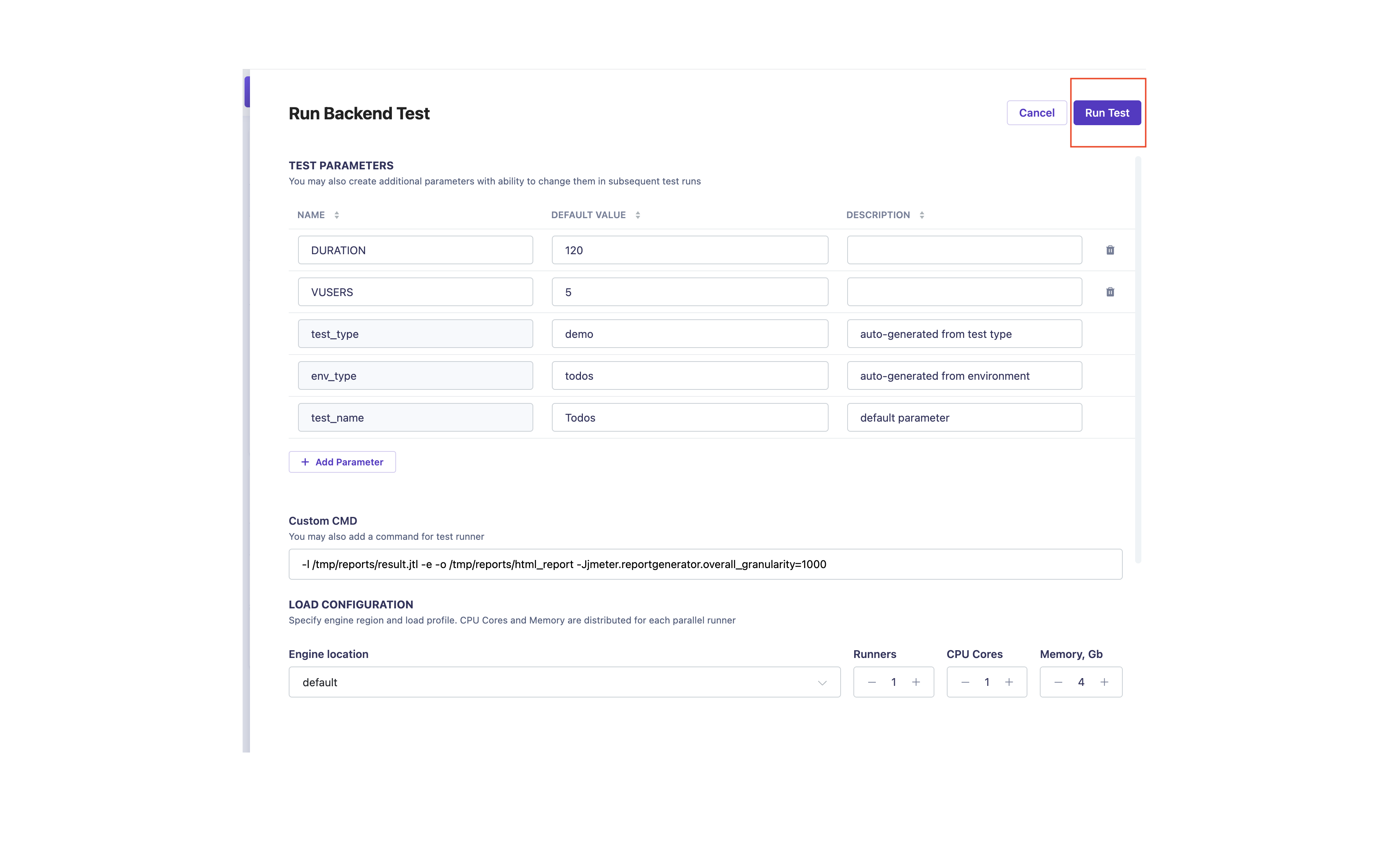 Run Backend Test