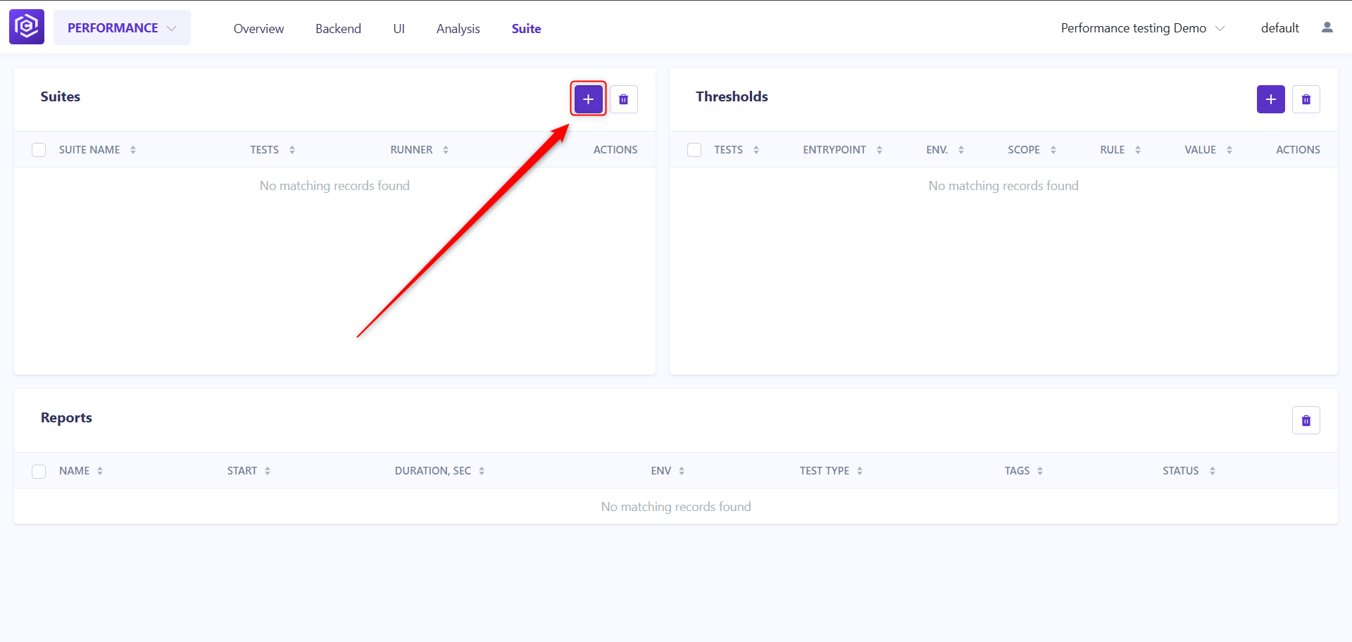 Suite Plus Button